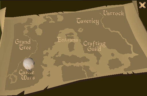 Map of balloon destinations