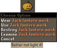 Jack Lantern Mask