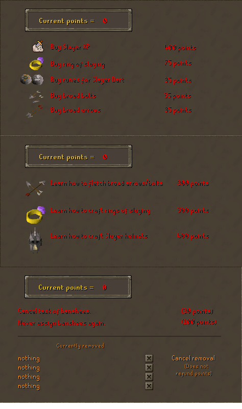 Slayer Rewards