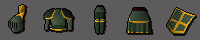 Adamant Gold Trimmed Armour