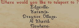 Amulet of Glory Teleports