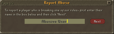 Report Abuse Screen1