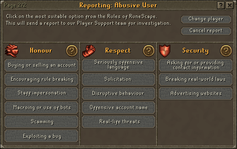 Report Abuse Screen2
