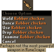 Rubber chicken