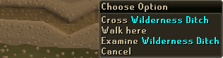 The ditch can be crossed with a simple click